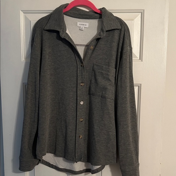 Everlane Charcoal Button-Up Shirt - Picture 1 of 4